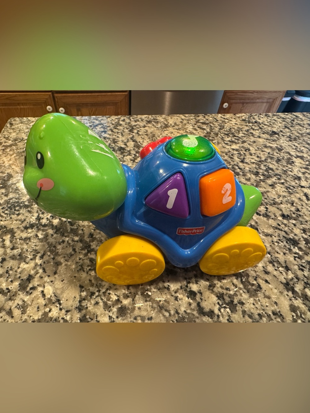 Fisher-Price Blue, Green, Yellow and Orange Number Turtle Toy